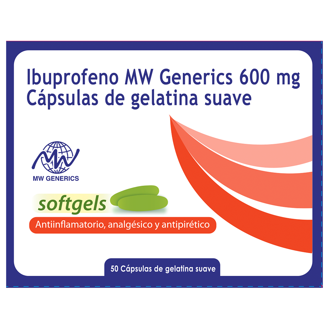 Ibuprofeno 600mg Cápsulas