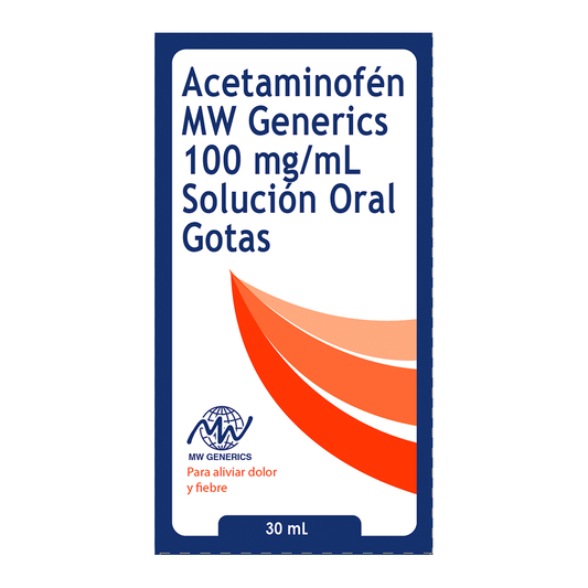 Acetaminofén 100 mg/mL Gotas