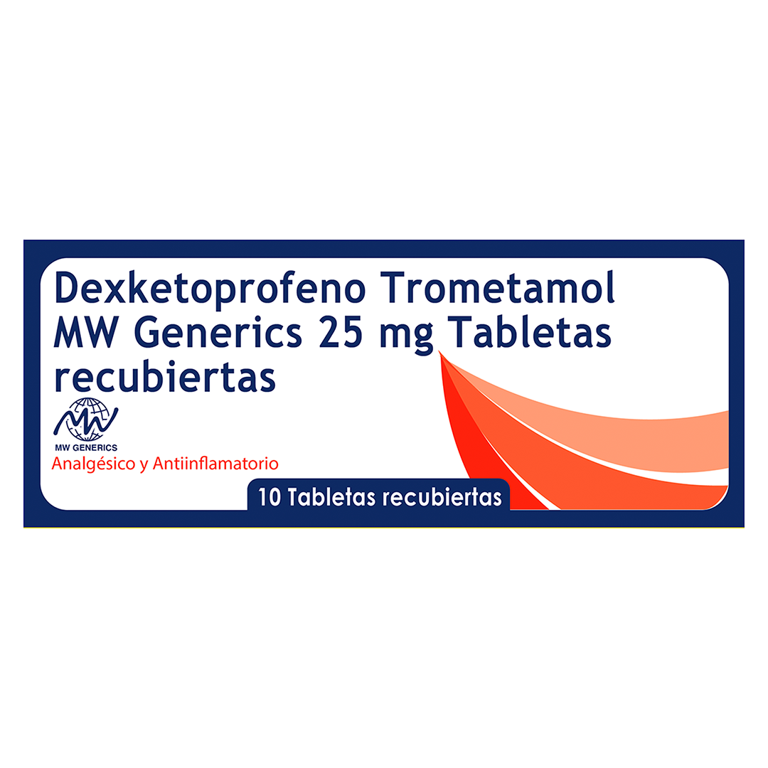 Dexketoprofeno Trometamol 25mg Tabletas