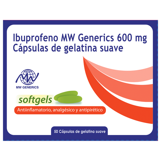 Ibuprofeno 600mg Cápsulas